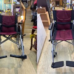 HillStone 車椅子 ノーパンクタイヤ 自走式 介助用 介護用 折りたたみ式■近隣送料無料 買取帝国 朝霞店の画像