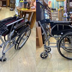 HillStone 車椅子 ノーパンクタイヤ 自走式 介助用 介護用 折りたたみ式■近隣送料無料 買取帝国 朝霞店の画像