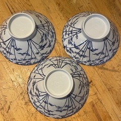 【引き取り限定】中古品　メラミン　どんぶり　3個セットの画像