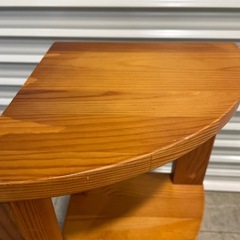 木製 コーナーラック 3段 の画像