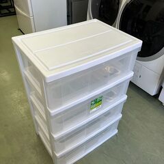 【リサイクルショップ ピカソ 小松原】🧺✨【IRIS｜4段ワイドチェスト N-544】幅54×奥行39×高さ79cm✨収納力バツグン‼️★5278★の画像