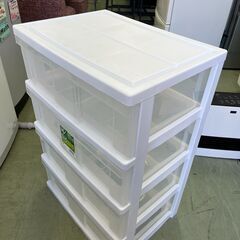 【リサイクルショップ ピカソ 小松原】🧺✨【IRIS｜4段ワイドチェスト N-544】幅54×奥行39×高さ79cm✨収納力バツグン‼️★5278★の画像