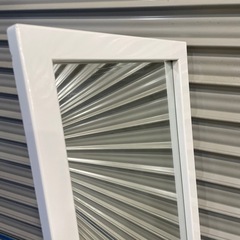 姿見 全身鏡 ホワイト 自立タイプの画像