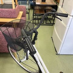 【リサイクルショップ ピカソ 小松原】🚲✨【美品‼️あさひ 27インチ軽快車】スタイリッシュホワイト✨1年使用✨★6206★の画像