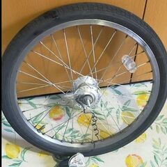 20インチ折り畳み自転車の前輪を無料または500円で売ってくださ...