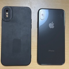 【美品】iPhoneX ブラック 本体　黒 64G SIMフリーの画像