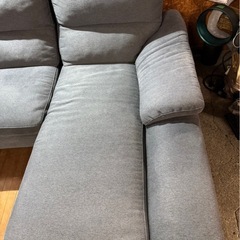 K1403 カウチソファー ３人掛け 使用感ありの画像