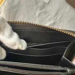 GUCCI グッチ 長財布 ブラック シマレザー ラウンドファ スナー GGの画像