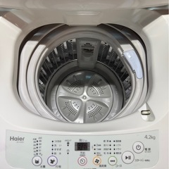K1404 Haier ハイアール 縦型洗濯機4.2kg 2015年製の画像
