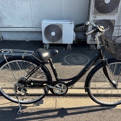 🚲26インチ　ダンロップ　DUNLOP 
ギア付　Panasonicのオートライト　自転車　軽快車　サイクル　ママチャリ の画像