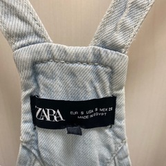 ZARA デニム サロペット Sの画像