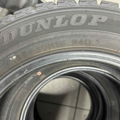 185/60r15 84Qスタッドレスタイヤダンロップ4本セット24週21年製の画像