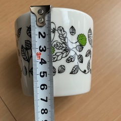 かわいいグラスとファンケルコップ＆トレーセットの画像