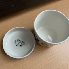 かわいいグラスとファンケルコップ＆トレーセットの画像