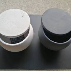 蓋が鉢受けにもなるデザイン性の高い鉢の画像