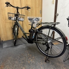 26年モデル 新車　ブリヂストン　ステップクルーズ　カーボンベルトドライブ　26インチ　マットカーキの画像