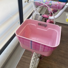【お値下げ】子供用自転車14インチ？コマ付き　ピンクの画像