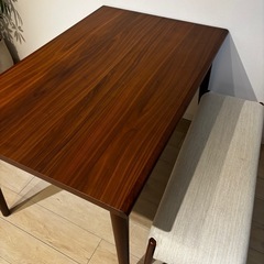 【大塚家具】ダイニングセット(テーブル・ベンチ)　ユノ3 ウォールナット
の画像