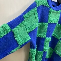 GORGIE チェック柄長袖セーターの画像