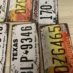 ❤️断捨離早い者勝ち　新品未使用　アメリカン雑貨　ナンバープレート　インテリア雑貨　1枚価格の画像