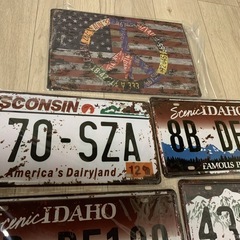 ❤️断捨離早い者勝ち　新品未使用　アメリカン雑貨　ナンバープレート　インテリア雑貨　1枚価格の画像