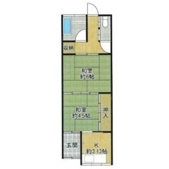 2Ｋ✨初期費用無料✨極安✨ペット多頭飼育や事業用等、室内写真見ら...