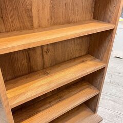 【在庫2点有／単品販売】8段ラック 本棚 棚板可動式 アッシュブラウン 横幅60cm奥行17cm(23cm)高さ180cm★買取帝国 志木店の画像