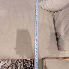 【希望額相談/現物優先】大型カウチソファ（モジュール式）/ ヘタリなし / ほぼ新品同様のクッションの画像