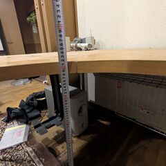 【希望額相談/現物優先】大型L字デスク（コーナーデスク）/ 湾曲天板 / 状態良 / DIY・作業台にの画像