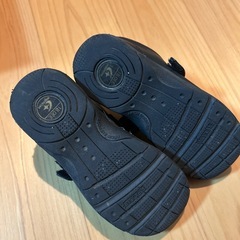 ムーンスター　黒靴　18cmの画像