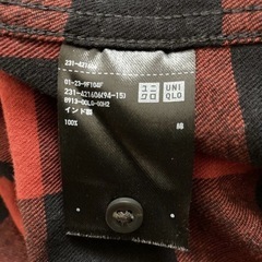 ユニクロ　ネルシャツの画像