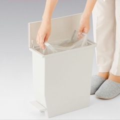 どこでも使える ペダルダストボックス 13L グレー スリム GY ごみ箱 ゴミ箱 Ｈ＆Ｈ  の画像