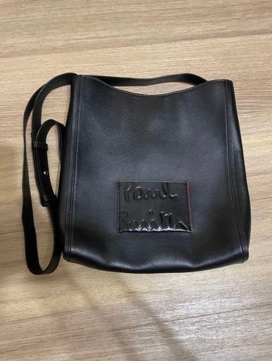 Paul Smith ブランデッドカラーエッジ クロスボディバッグ／レザー／ブラック