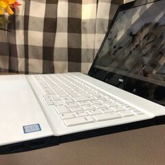 💗限定特価！💗福生市・入間市近隣・美品！超速i7第7・超高速新品SSD256GB交換済・Webｶﾒﾗ内蔵・Win11・NEC/Office2021付/15.6ｲﾝﾁ/メモリ8GB/無線/DVD・CD再生ｿﾌﾄ付・お洒落ホワイト！　No.2511014-1の画像