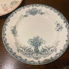 アンティークフランスプレート2枚セットの画像