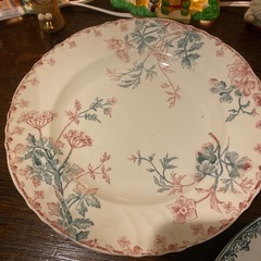 アンティークフランスプレート2枚セットの画像