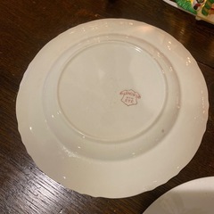 アンティークフランスプレート2枚セットの画像