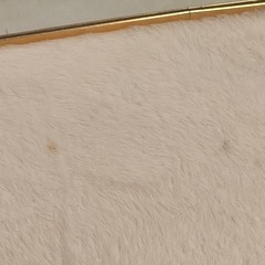 ニトリ　白　ラグ　カーペット　の画像