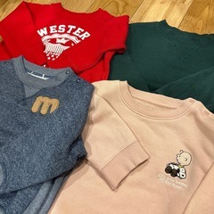 【9点まとめて】キッズ　ベビー　子ども服　長袖　トレーナー　【80-90サイズ】の画像