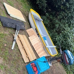 釣船　ボート　船　カヤック　２分割ボートの画像