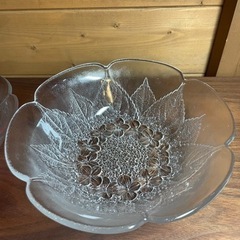 ガラス器　2枚の画像