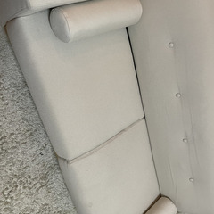 ゆったり2人掛け　ファブリックソファの画像