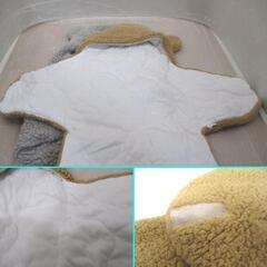 ★くまちゃん　おくるみ　サイズ　M＋L　2着セットの画像