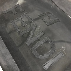 レア 正規品 未使用品 ヴィンテージ フェンディ メッシュトートバッグ ブラックの画像