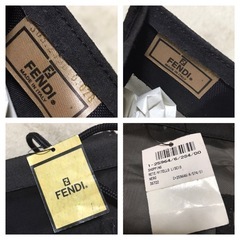 レア 正規品 未使用品 ヴィンテージ フェンディ メッシュトートバッグ ブラックの画像