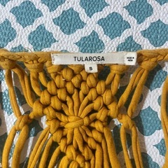 フリンジ　カーディガン　トップス　マクラメ　ヒッピー　かぎ編みの画像