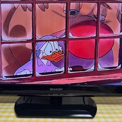 SHARPAQUOSテレビ24型の画像