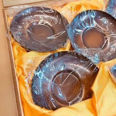 万葉堂本舗　純銅製 茶托茶箕揃の画像