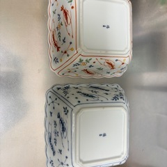 橘吉 海老絵 2組 青 赤　の画像