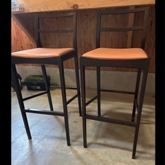 カウンターチェア　2脚セットの画像